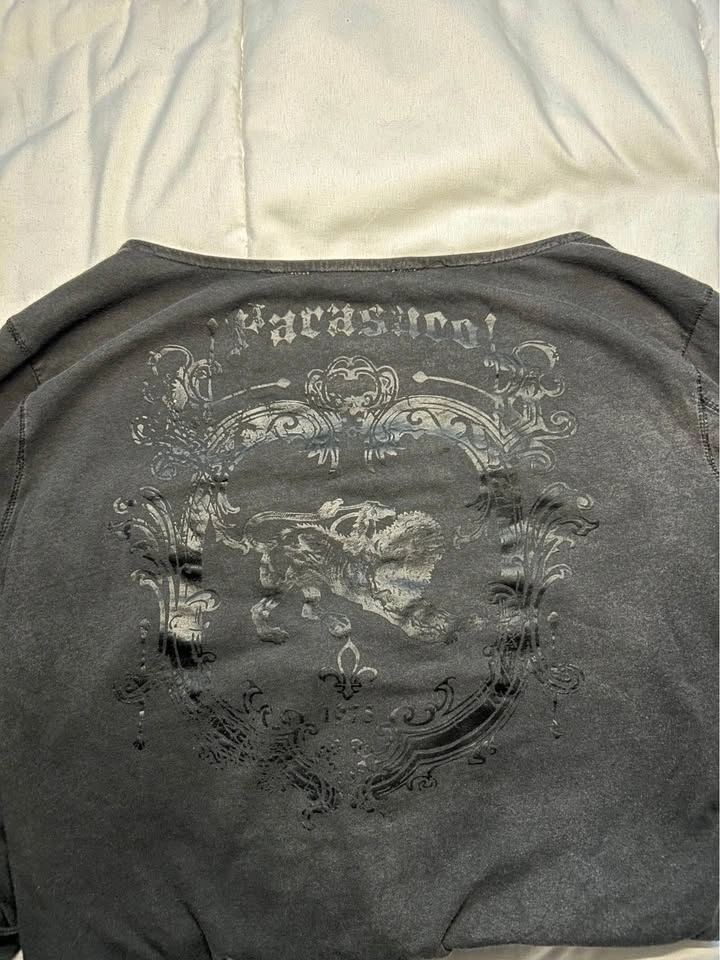 Parasuco Lace Up Long Sleeve Top - Small - photo 3