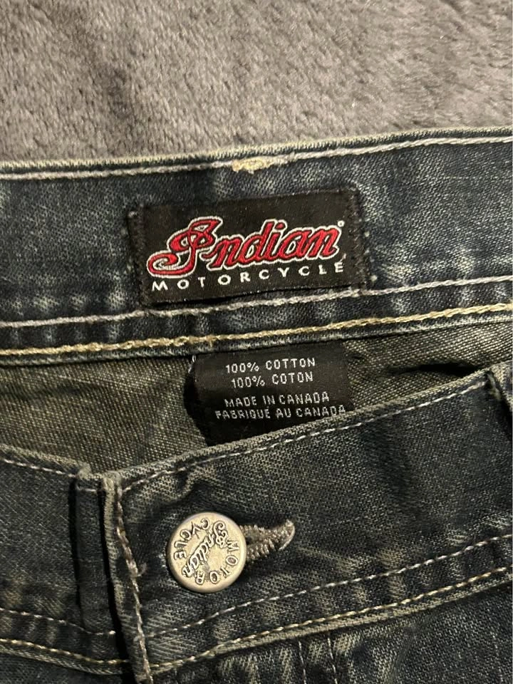 Indian Motorcycle Blue Fade Wash Jeans - photo 2