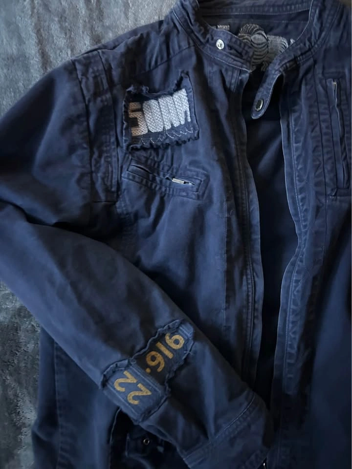 Navy Patched Jacket - photo 2