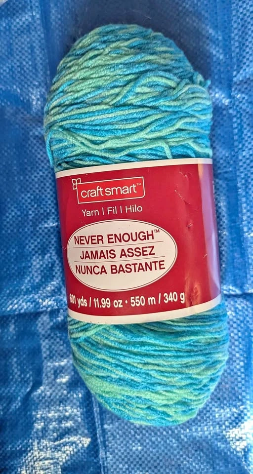 Craft Smart Never Enough Yarn - Turquoise/Mint