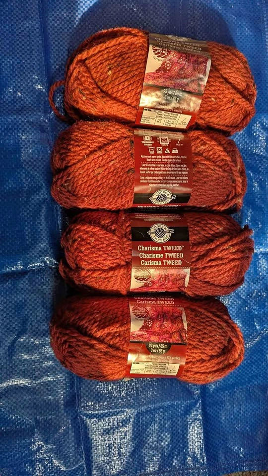 Loops & Threads Charisma Tweed Yarn - 4 Skeins