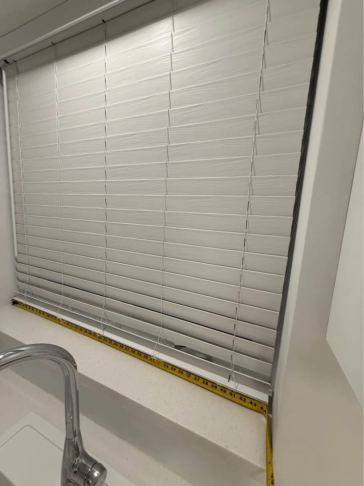 White Faux Wood Cordless Blinds - photo 5