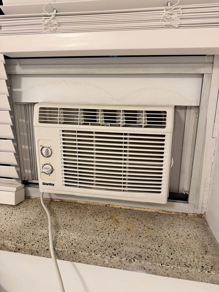 White Window AC Unit