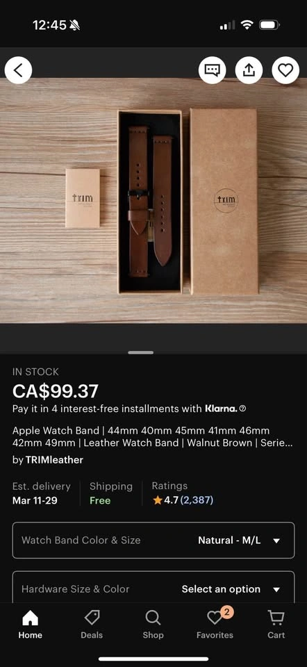 Leather Apple Watch Band - photo 4