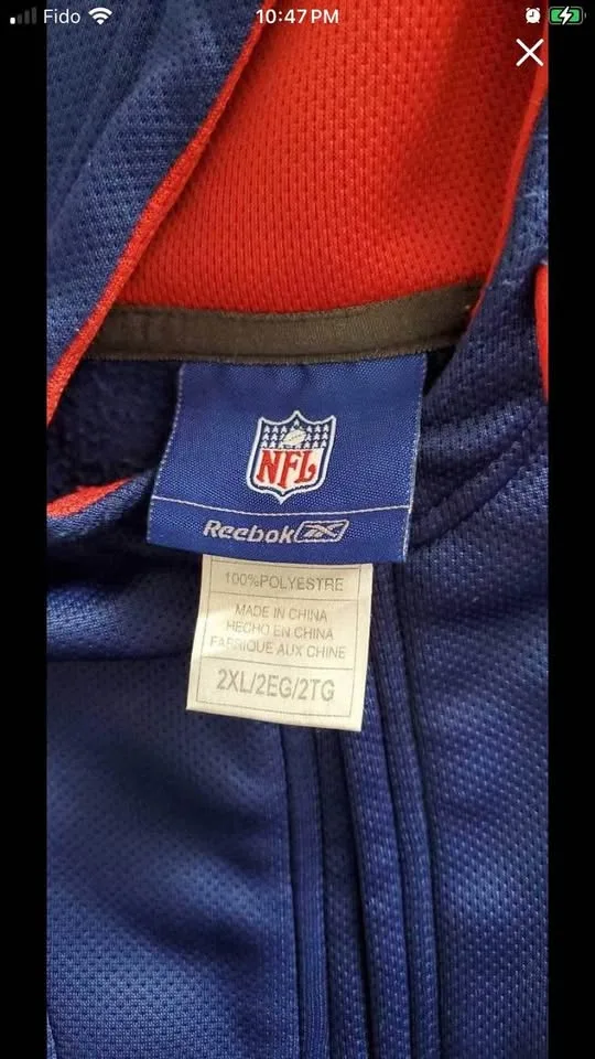 NFL New York Giants Reebok Hoodie – Size 2XL image indicator(3)