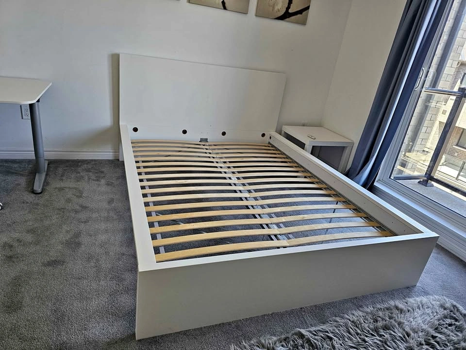 IKEA Malm Bed Frame with Luröy Slats