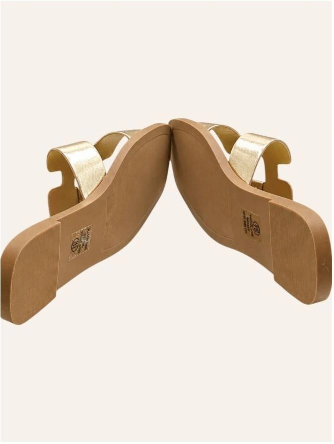 Soda Gold H Band Slide Sandals 8.5 NWOT - photo 4