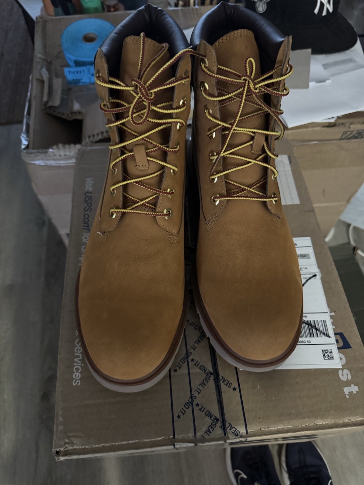 Timberland Men's Premium 6" Waterproof Boots - Wheat, Size 12