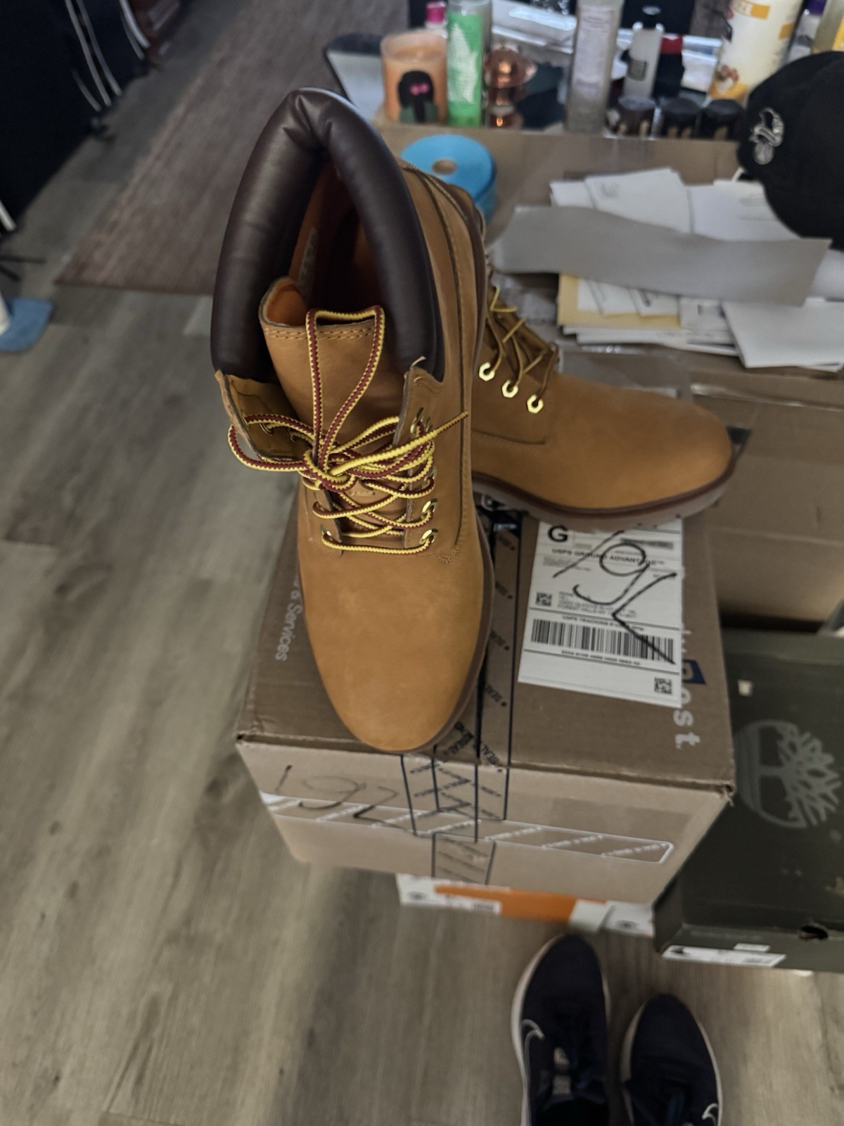 Timberland Men's Premium 6" Waterproof Boots - Wheat, Size 12 - photo 3