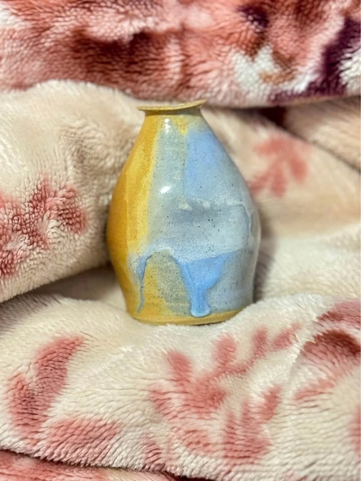 Drip-Glaze Bud Vase/Incense holder