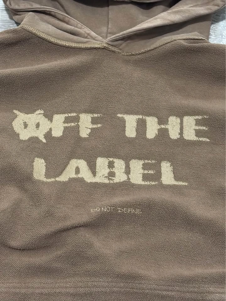 Off The Label (TakaOriginal) Reversible Brown Oversized Hoodie - photo 4