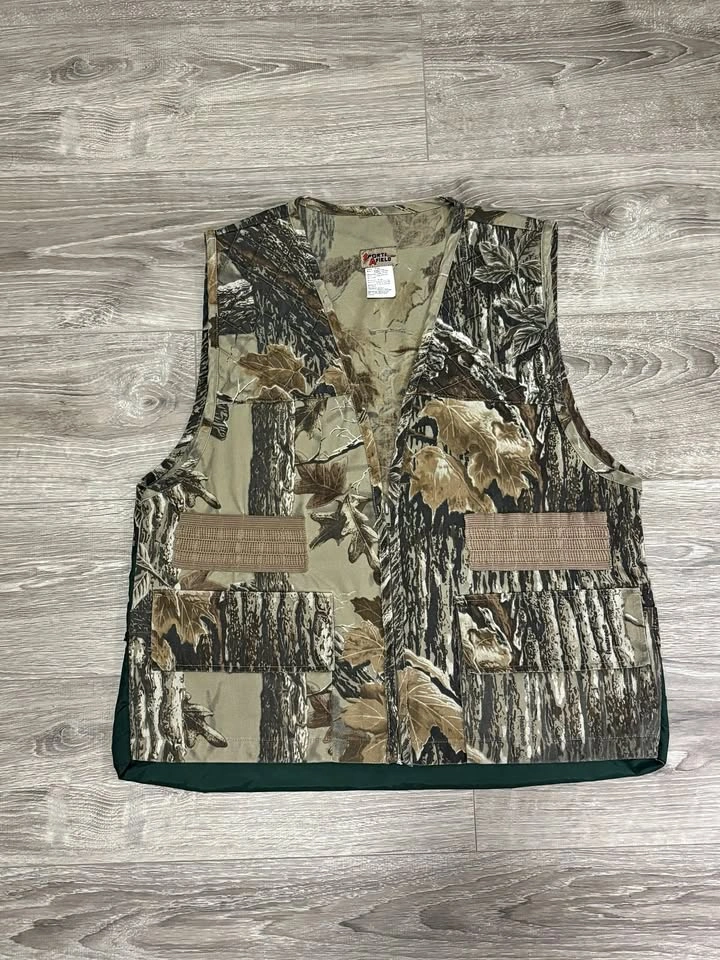 Vintage Sports Afield Camo Zip-Up Vest