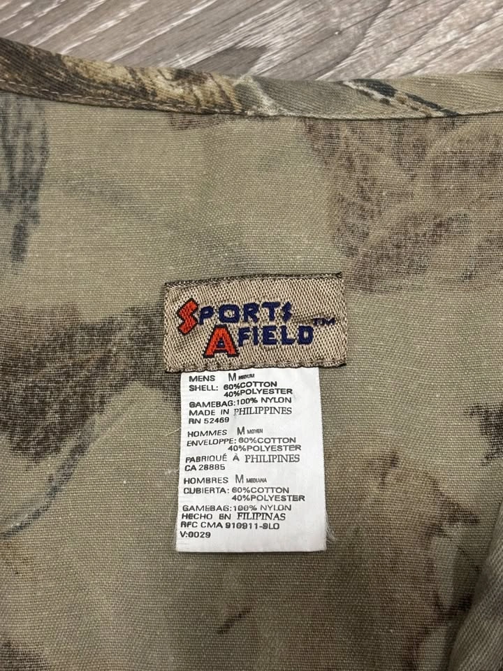 Vintage Sports Afield Camo Zip-Up Vest - photo 3