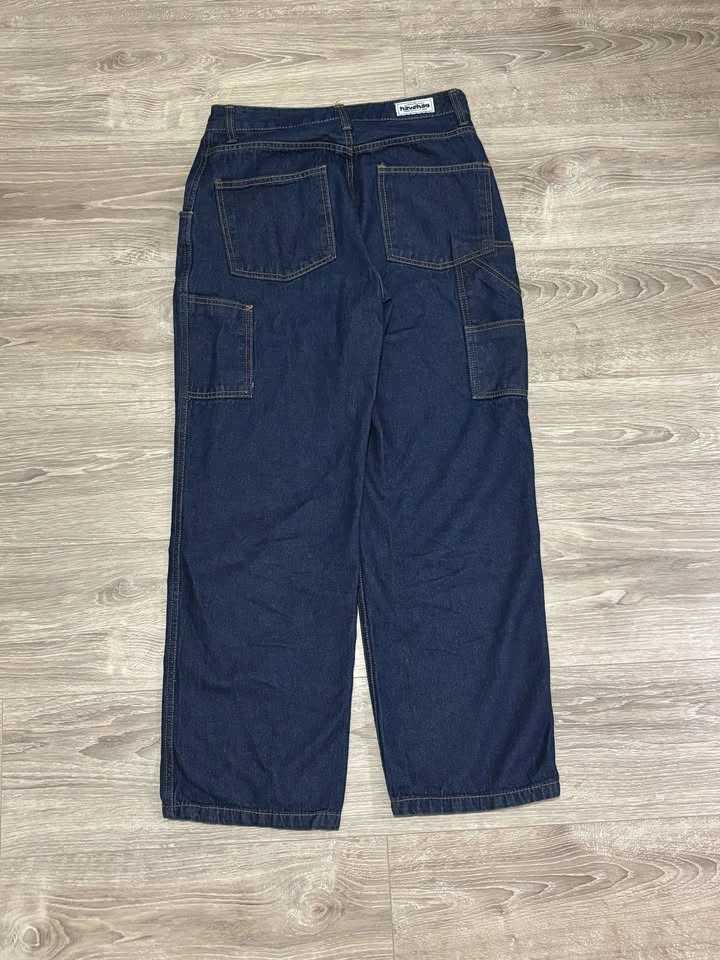 Havehad Korean Light Wash Wide Leg Denim Jeans - photo 2