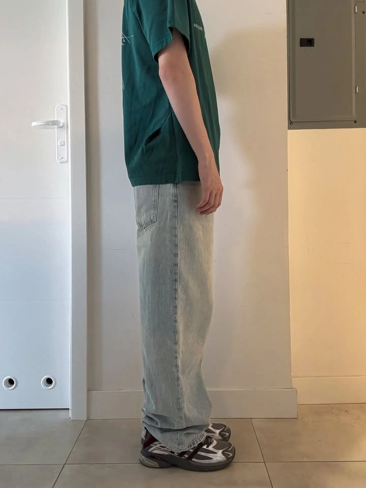 Zara Baggy Light Wash Jeans - photo 5
