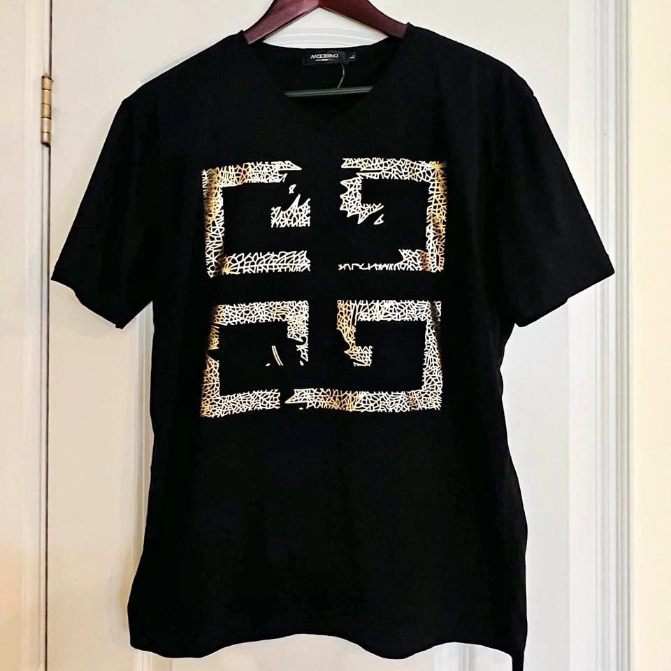 Women’s V-Neck T-Shirt / Black / Size Large