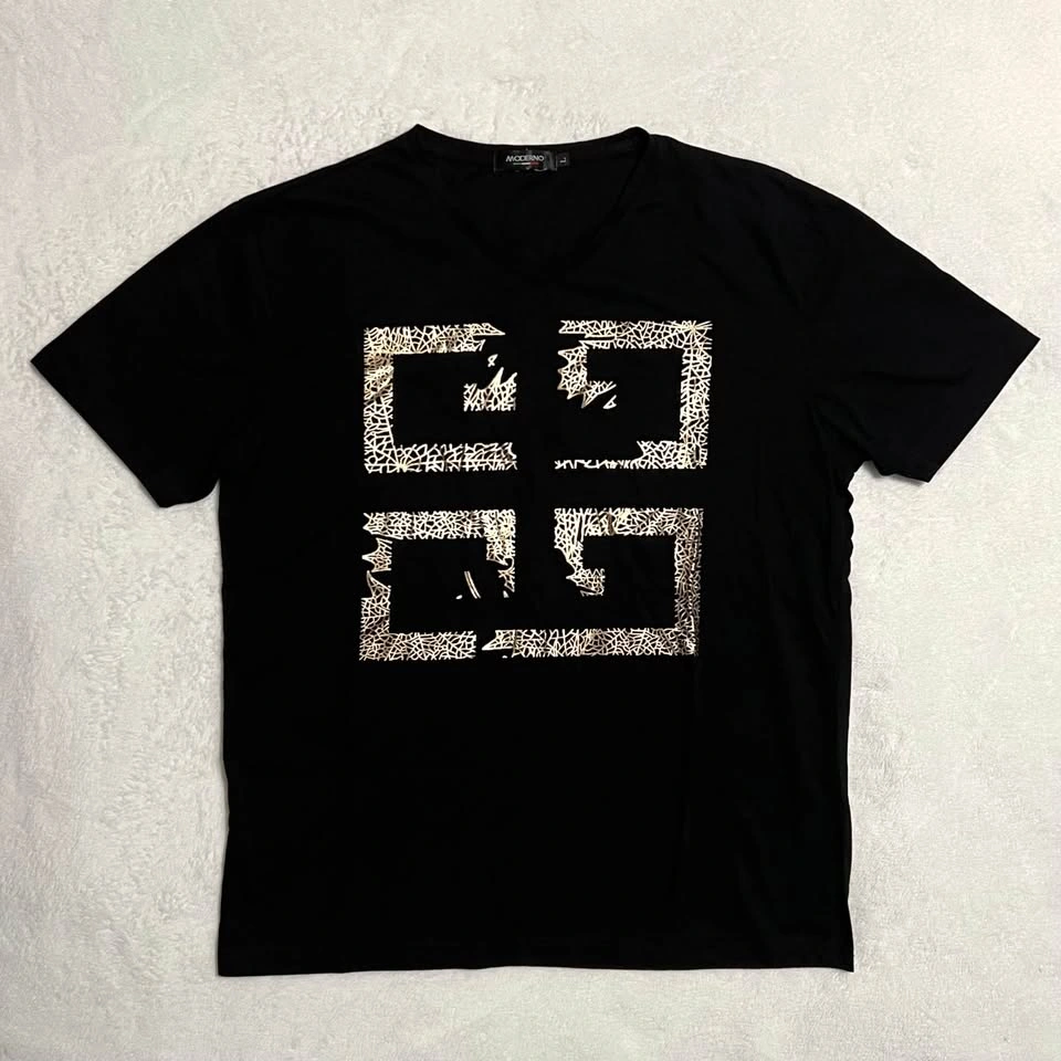 Women’s V-Neck T-Shirt / Black / Size Large - photo 2
