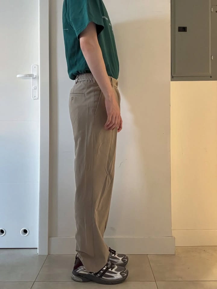 Uniqlo Beige Pleated Trousers - photo 5