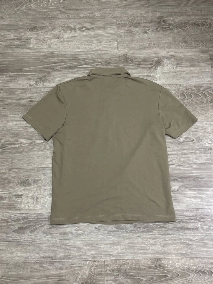 Zara Khaki Short Sleeve Polo Shirt - photo 2