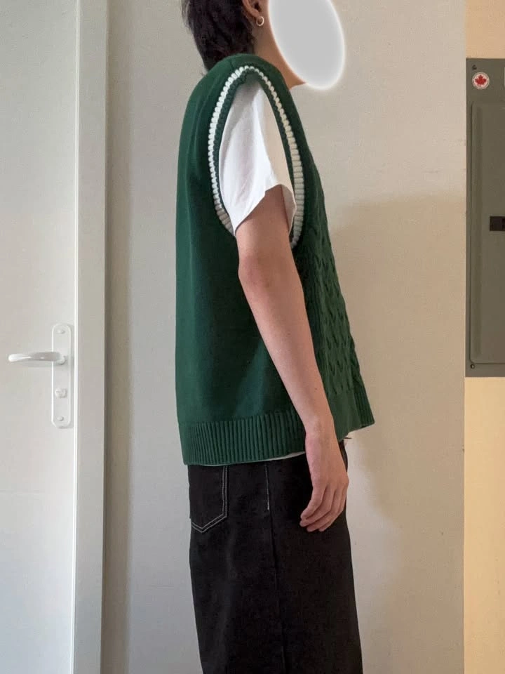 Collegiate H&M Forest Green Sweater Vest - photo 5