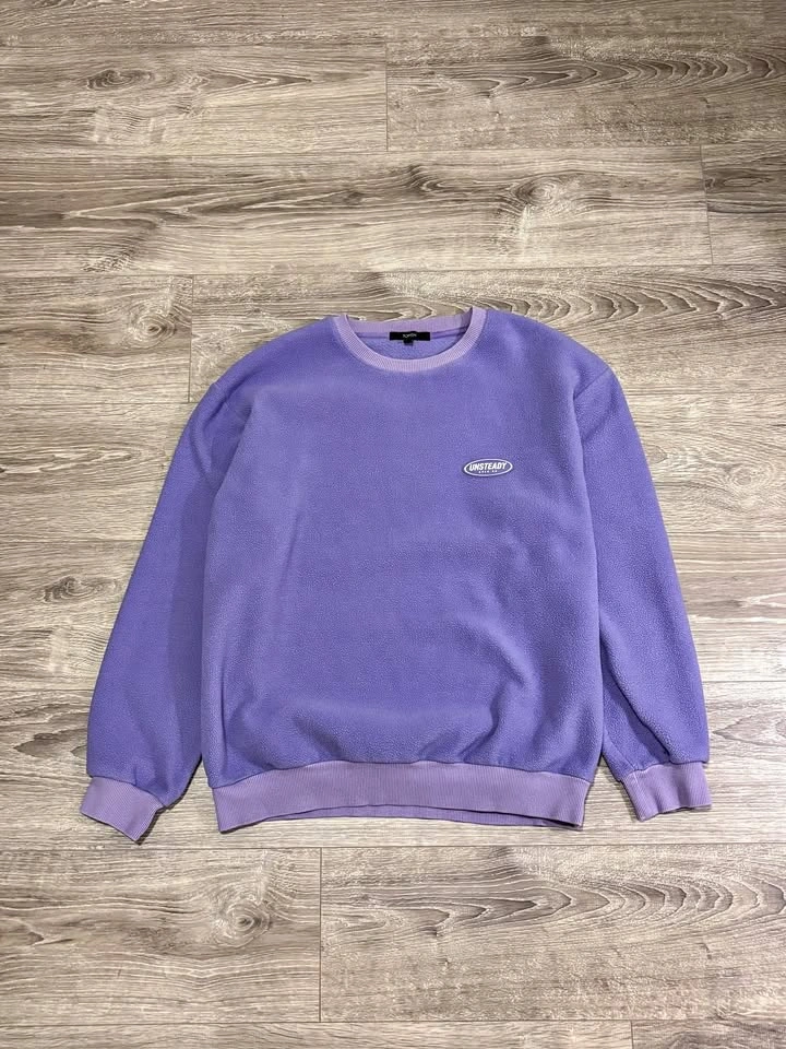 TopTen Korean Oversized Purple Fleece Sweater