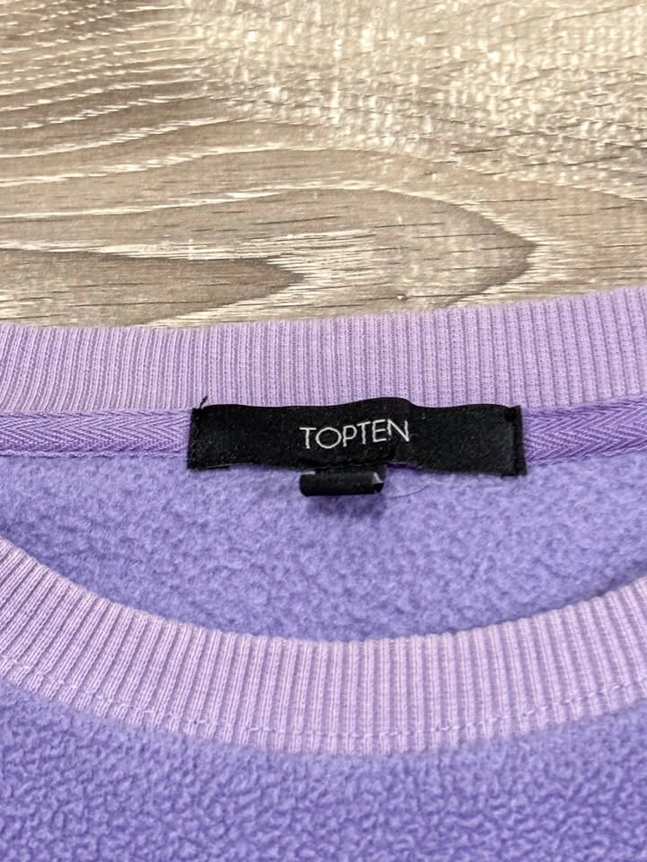 TopTen Korean Oversized Purple Fleece Sweater - photo 3