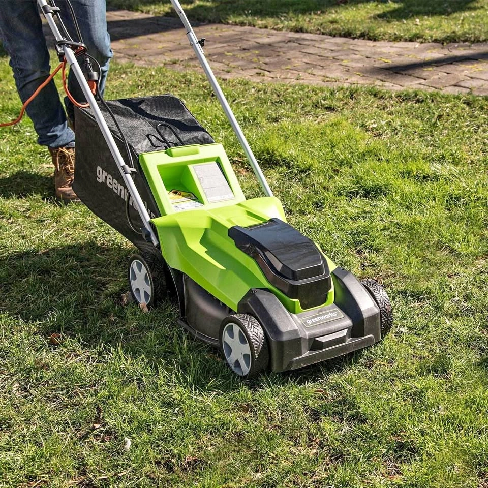Greenworks 14" Corded Electric Lawn Mower