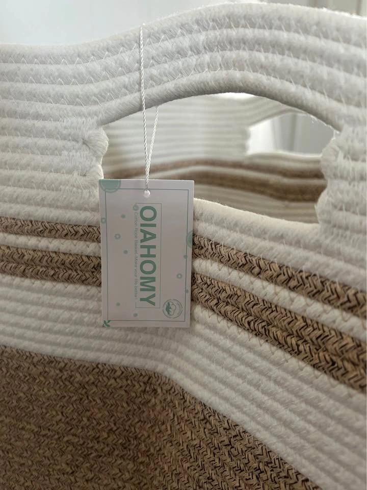 Cotton Rope Laundry Basket - photo 2