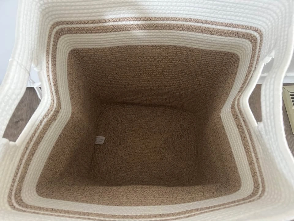 Cotton Rope Laundry Basket - photo 3