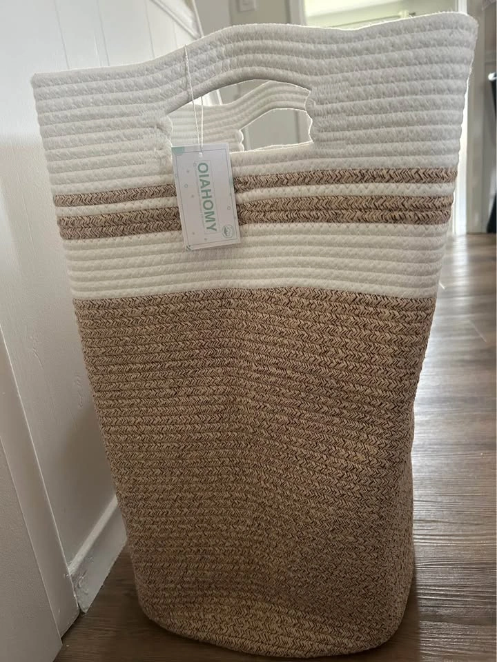 Cotton Rope Laundry Basket - photo 4