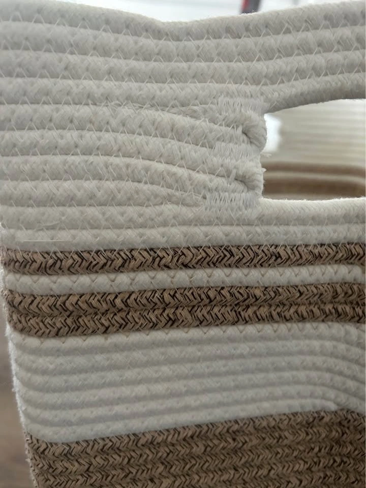 Cotton Rope Laundry Basket - photo 5
