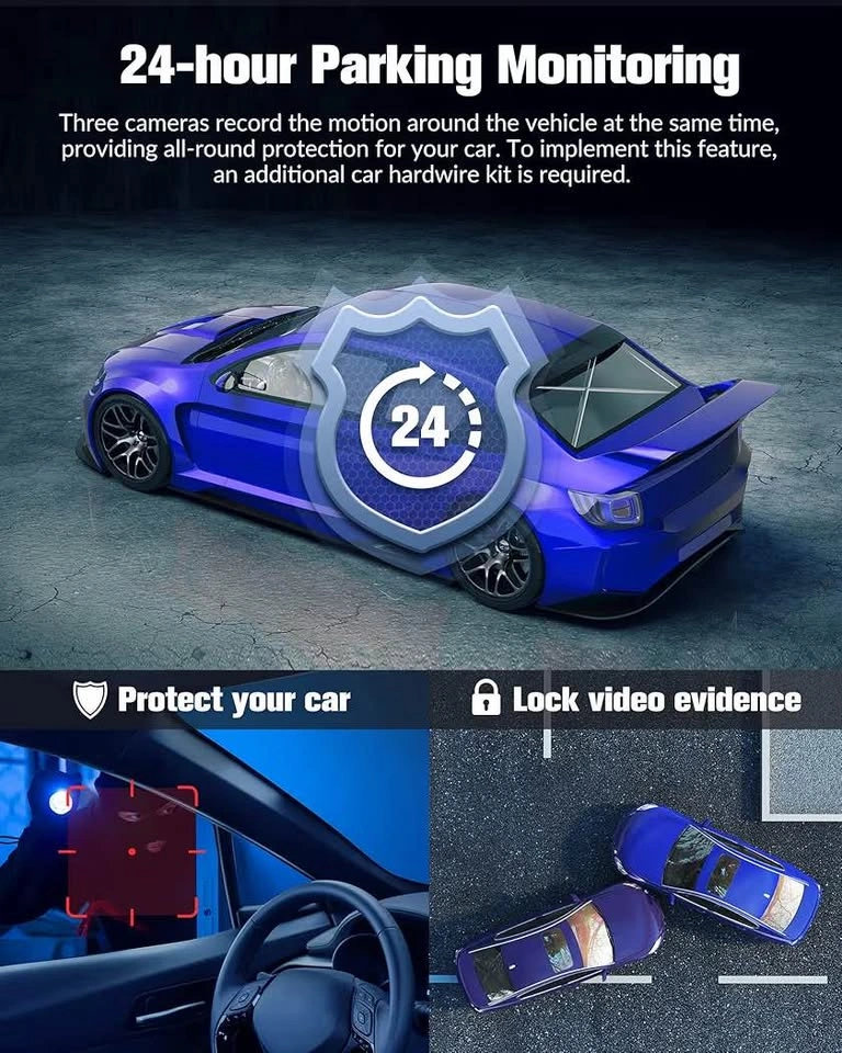 4K Dash Camera for Cars Front and Rear with 32GB Card - photo 5
