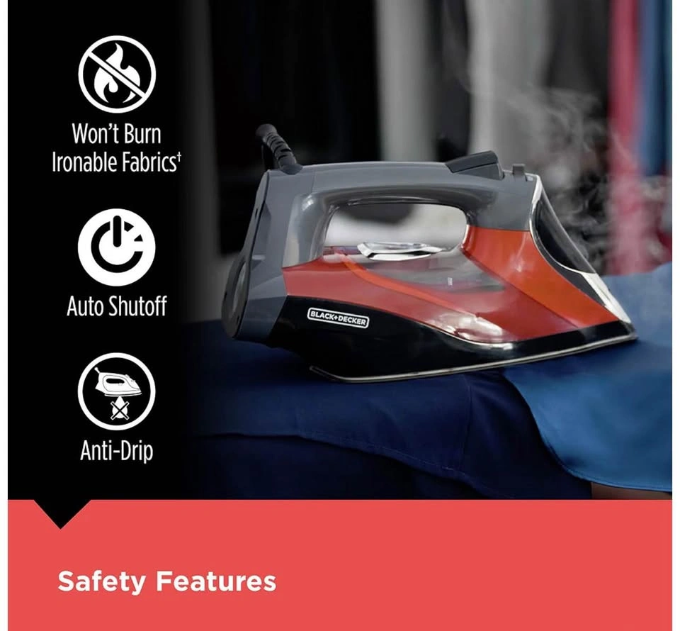 BLACK+DECKER Electric Iron with Auto Shut Off and Spray Mist - photo 5