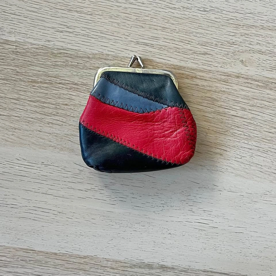 Vintage Patchwork Leather Coin Purse