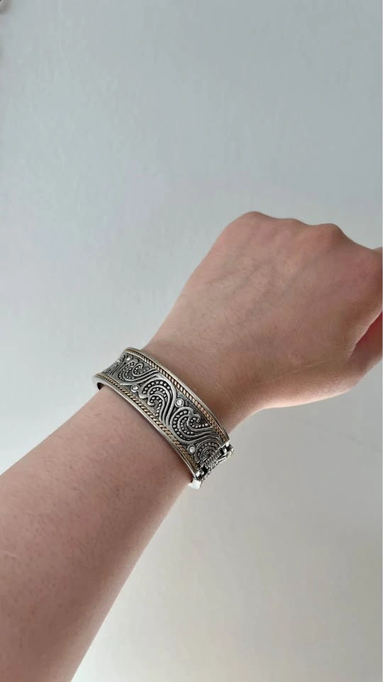 Bracelet Kim Rogers Silver and Gold toned cuff - photo 2