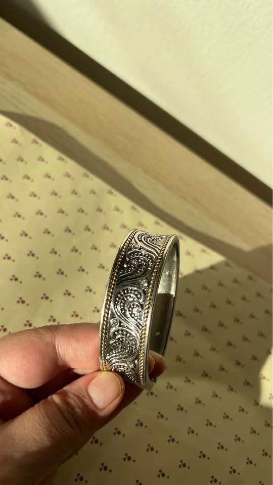 Bracelet Kim Rogers Silver and Gold toned cuff - photo 3