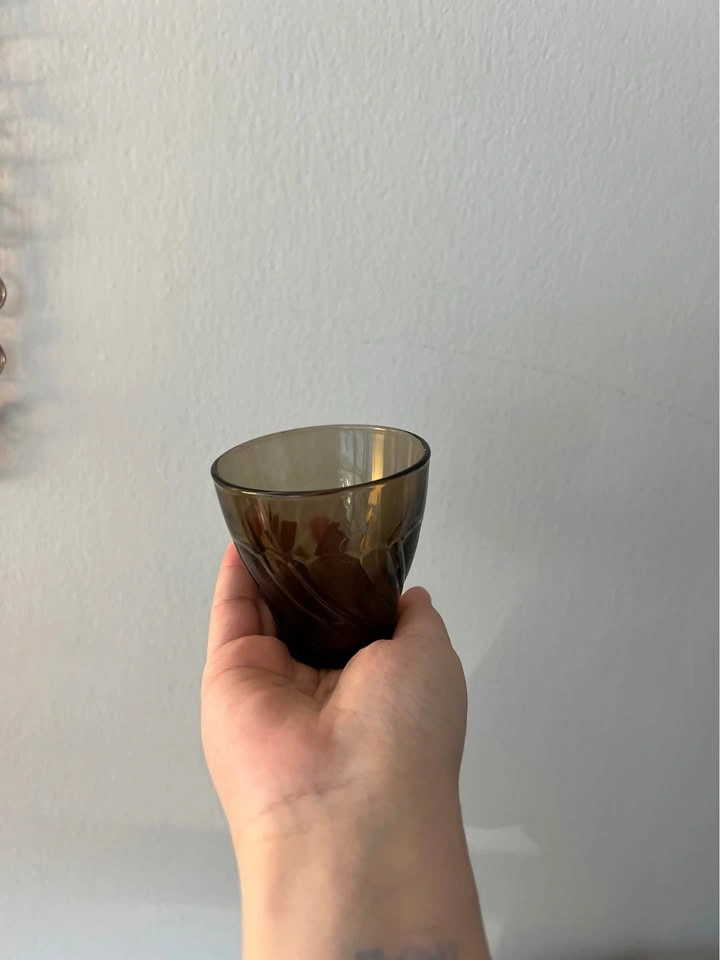 Two Vereco French Smoked Glasses - photo 4