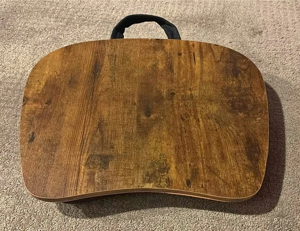Padded Lap Tray with Nice Wood Grain Finish