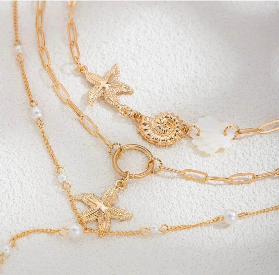 Ocean Layered Necklace – Blessed Vibe Strings - photo 4