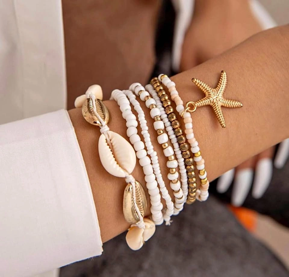 🌊 Shell Bracelet Bundle – $15