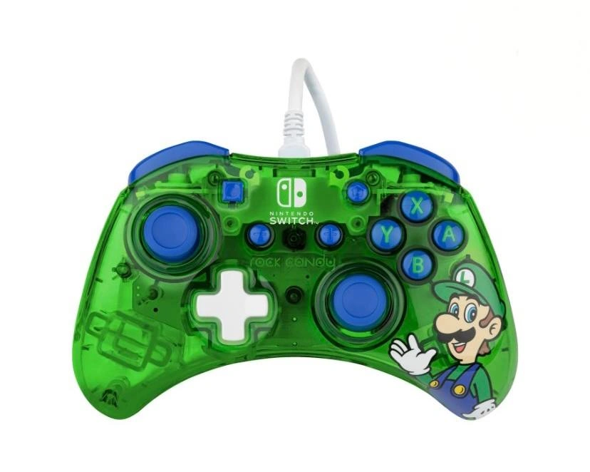 Rock Candy Wired Controller for Nintendo Switch, Luigi Lime NEW - photo 2