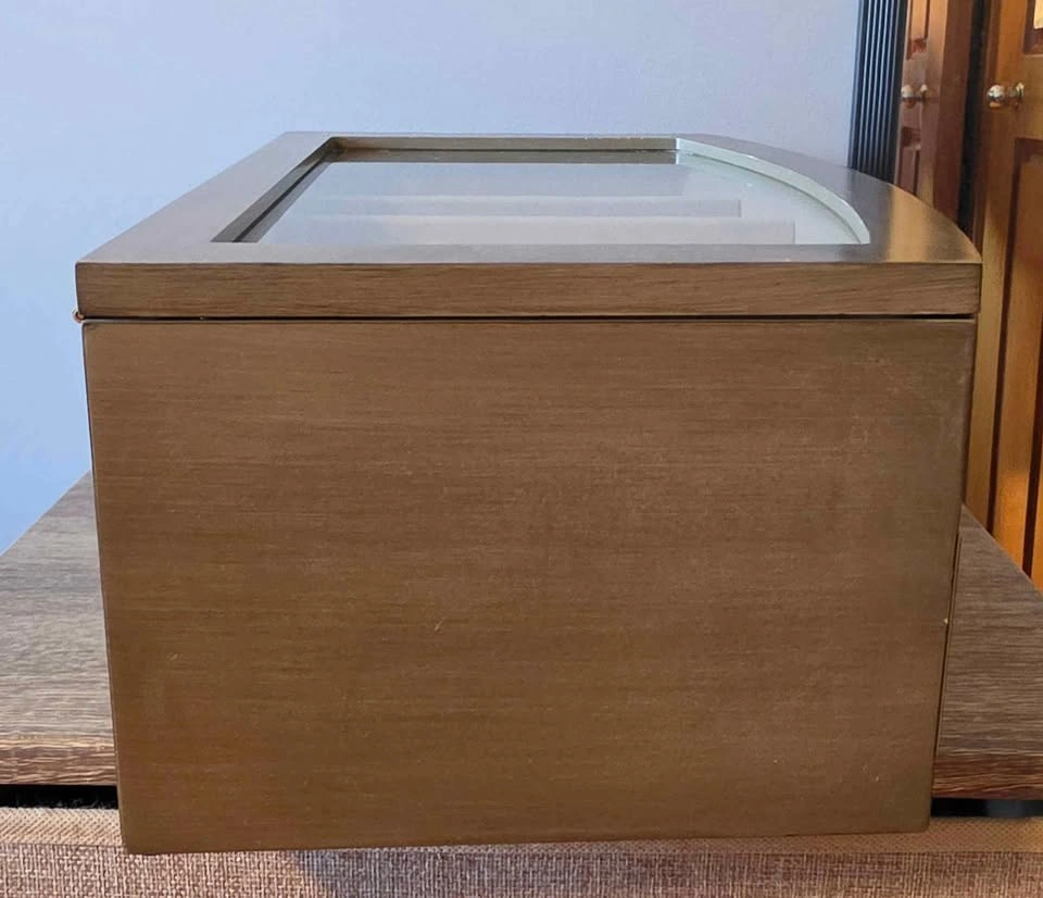 Jewellery Box with Glass Lid and Drawer - photo 5