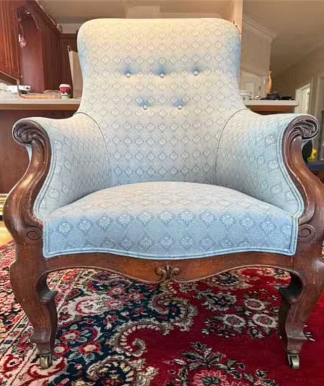 Antique Upholstered Armchair