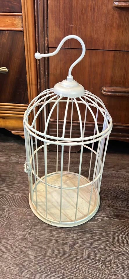 Shabby Chic Vintage Hanging Decorative Bird Cage