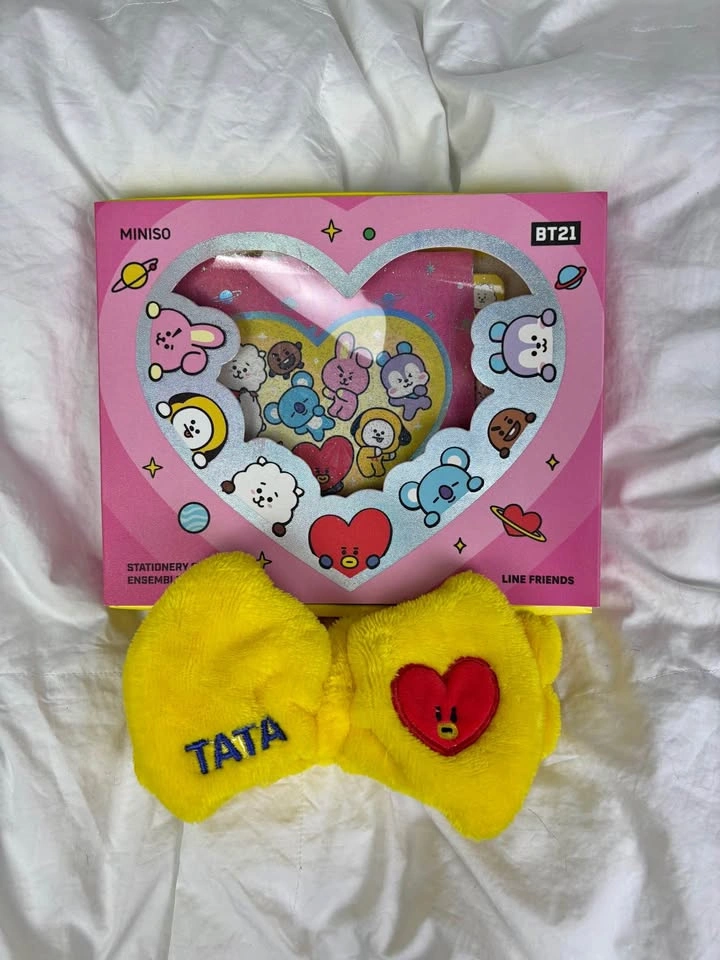 BT21 Kids' Notebook and Tata Face-Washing Headband