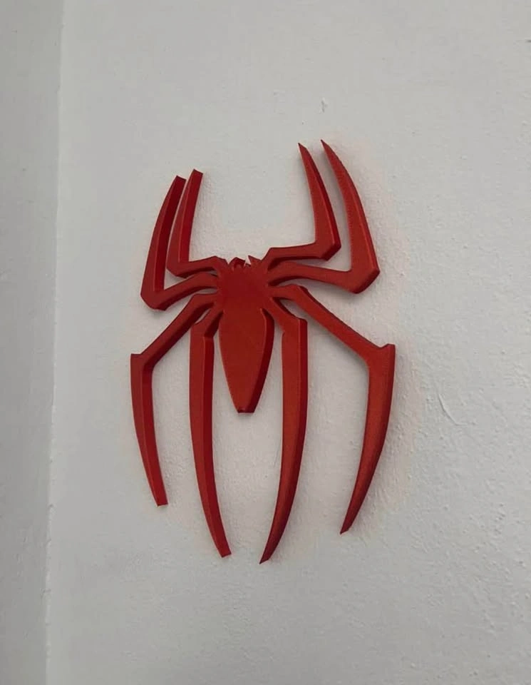 Spiderman spider logo decor figure