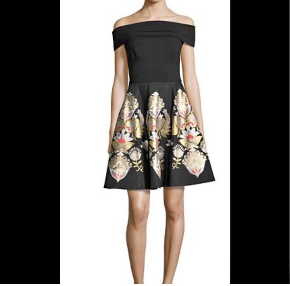 Ted Baker Airlo Opulent Bardot Neck Dress