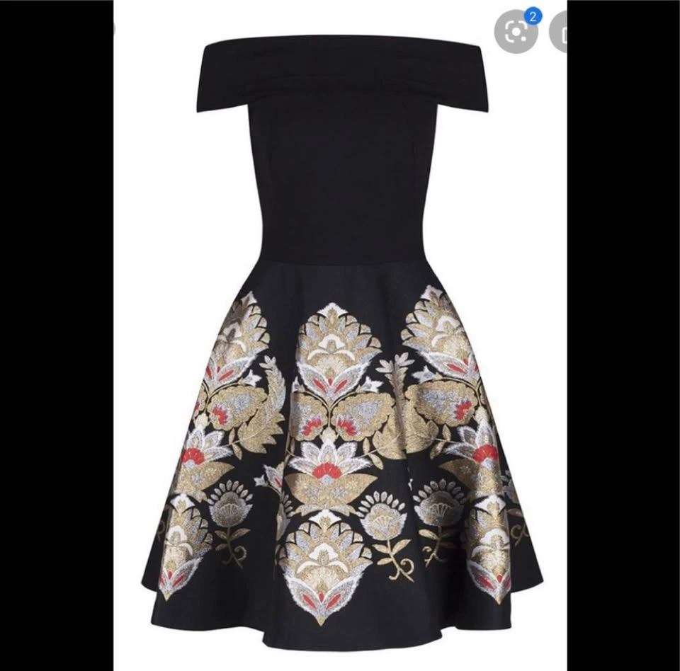 Ted Baker Airlo Opulent Bardot Neck Dress - photo 2