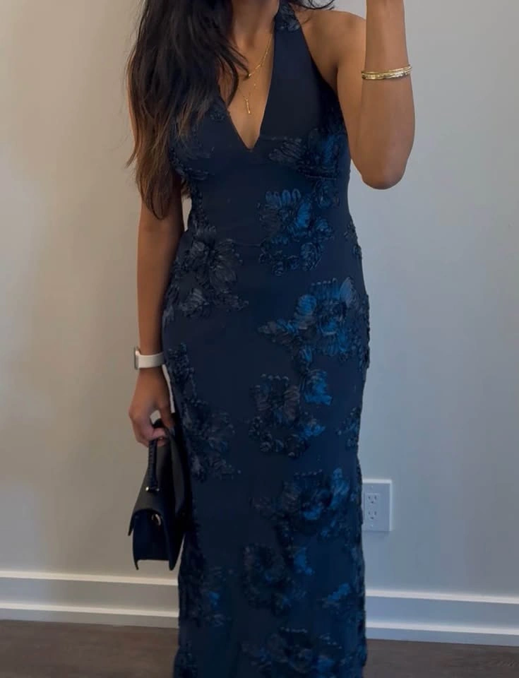 Navy maxi dress - photo 4