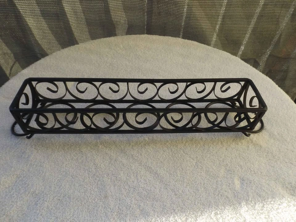 3-Piece Black Wrought Iron Candle Holder Bundle - photo 3